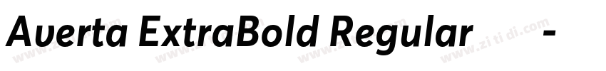 Averta ExtraBold Regular字体下载字体转换 Averta ExtraBold Regular字体下载字体转换